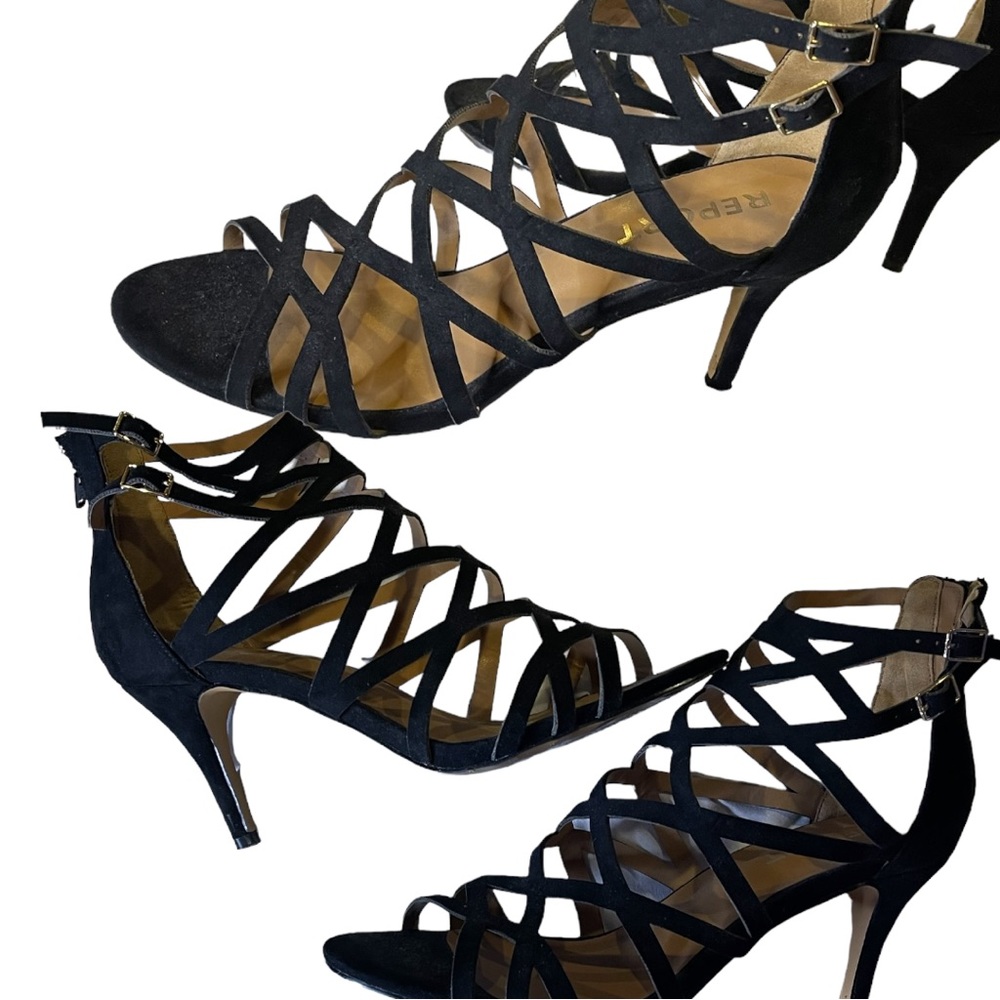 Report Womens Kareena Open Toe Classic Pumps